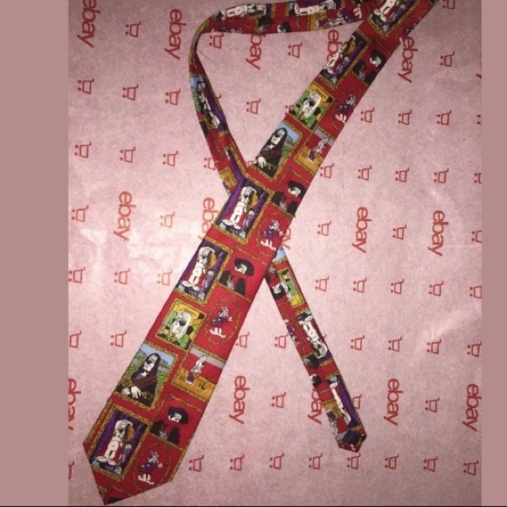 Fashion City Tie Smoking Cigar Print Hand Made